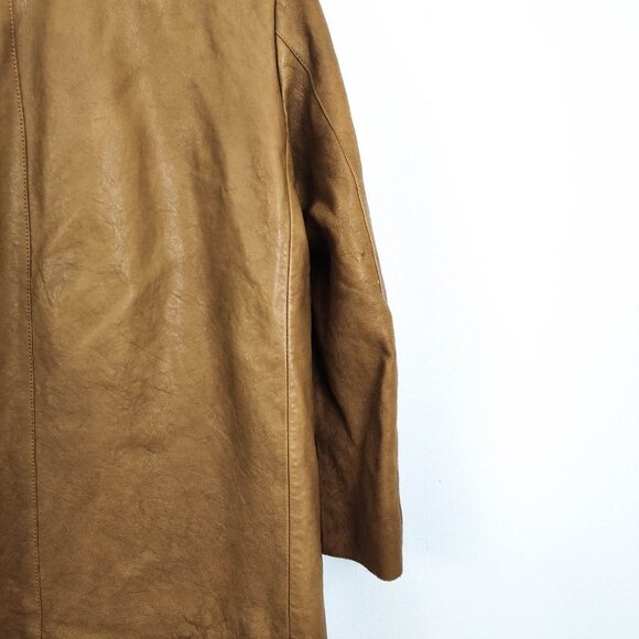 Khaite Russo Lambskin Leather Jacket in Tan 4 - Picture 11 of 15